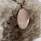 Rose Quartz Necklace - Copper Electroformed