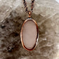 Rose Quartz Necklace - Copper Electroformed