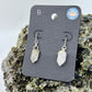 Montana Quartz Drop Earrings, Silver Electroformed