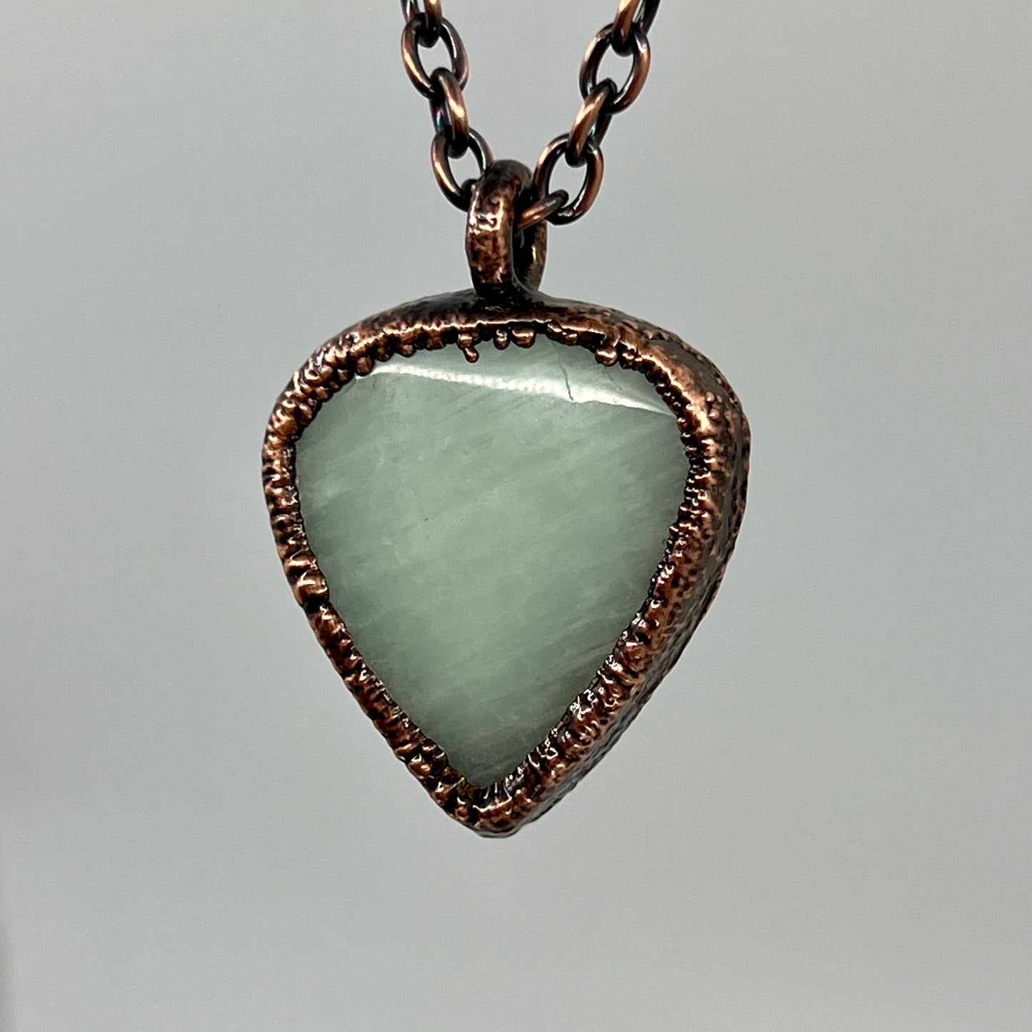 Amazonite Necklace - Copper Electroformed