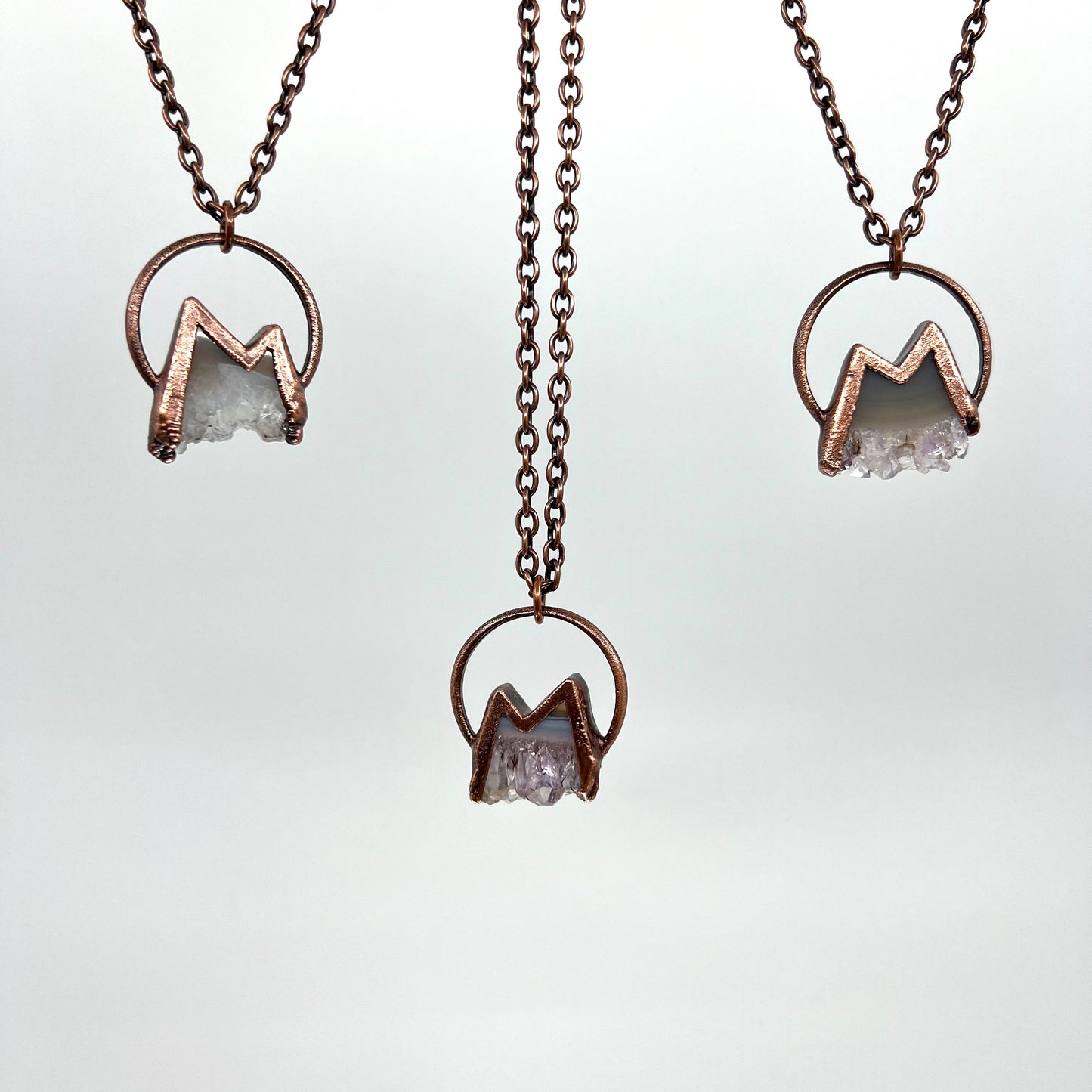 Crystal Mountains Necklace - Copper Electroformed Necklace